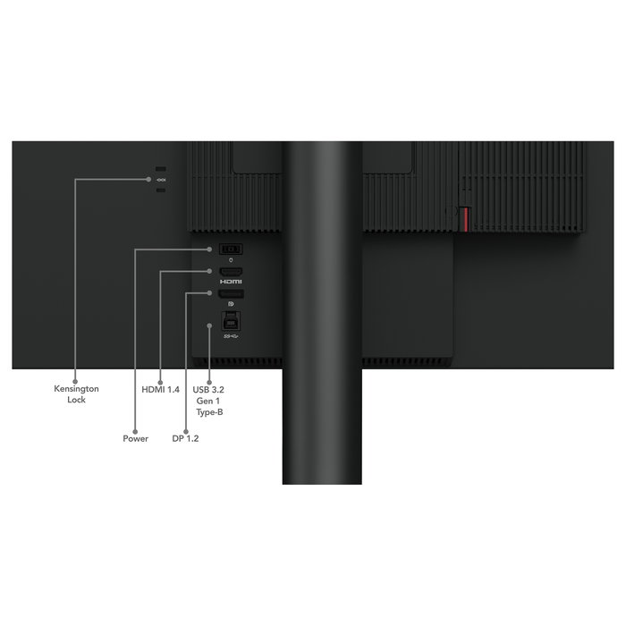 Lenovo Tiny-in-One 24 Gen 5 Monitor 23.8" 1920x1080 FHD IPS 60Hz Pantalla Táctil Negro