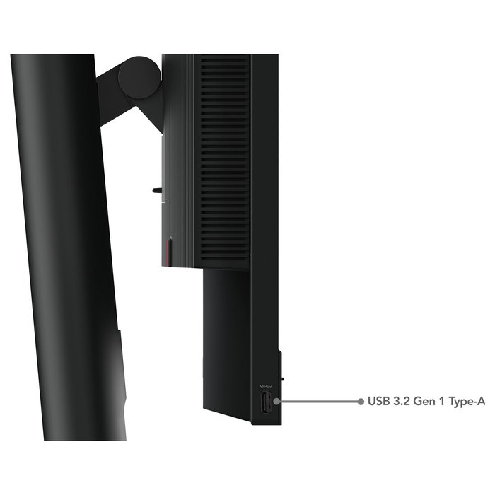 Lenovo Tiny-in-One 24 Gen 5 Monitor 23.8" 1920x1080 FHD IPS 60Hz Pantalla Táctil Negro