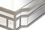 DKD Home Decor Glam 23 Mesa Centro Glam Plateado 108 x 61 x 44 cm