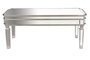 DKD Home Decor Glam 23 Mesa Centro Glam Plateado 108 x 61 x 44 cm