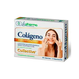 LB PHARMA Colágeno Marino con Ácido Hialurónico y Vitamina C 90 Cápsulas para la Piel