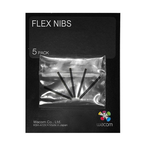 Wacom Flex Nibs ACK-20004, paquete de 5 puntas para Intuos4, Intuos5 e Intuos Pro Wacom Flex Nibs ACK-20004, paquete de 5 puntas para Intuos4, Intuos5 e Intuos Pro