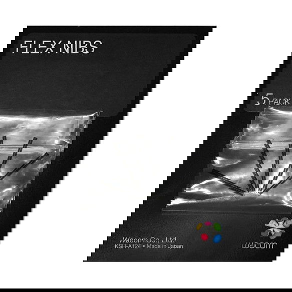 Wacom ACK-20004 Plumillas para Tableta Gráfica Intuos4, Intuos5, Intuos Pro - Pack 5 Unidades