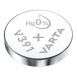 Varta Pila Botón V391 SR55 Óxido de Plata 1,55V Ø11,6 x 5,4 mm Blister 1 Unidad