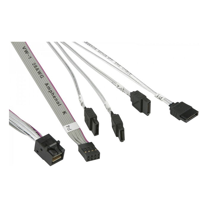 Supermicro MiniSAS HD to 4 SATA 50/50/60/70cm Cable