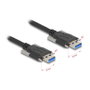 DeLOCK Cable USB 3.2 Gen 1 de 1 m Tipo-A a Tipo-A Negro