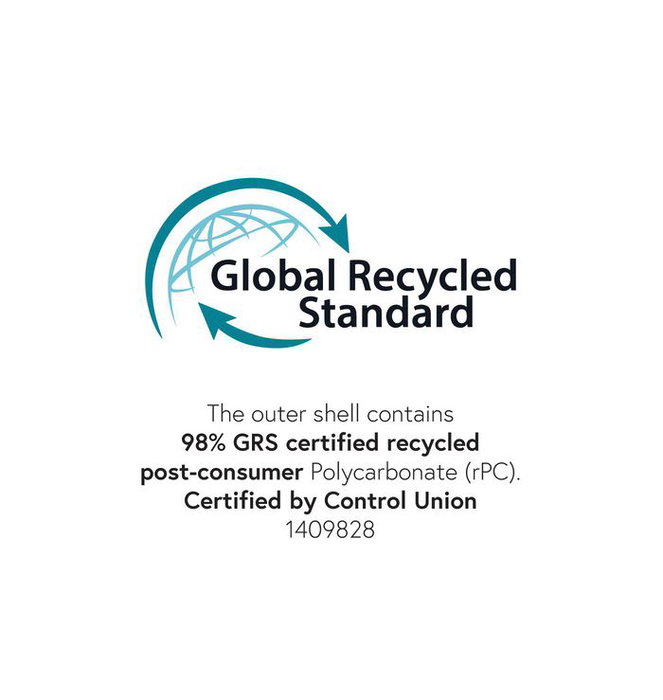 eSTUFF Cargador USB-A INFINITE 12W Blanco - 98% plástico reciclado - Para Smartphones y Tablets