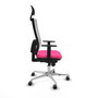 PIQUERAS Y CRESPO Silla de oficina Horna Rosa y Blanco con Mecanismo Sincro