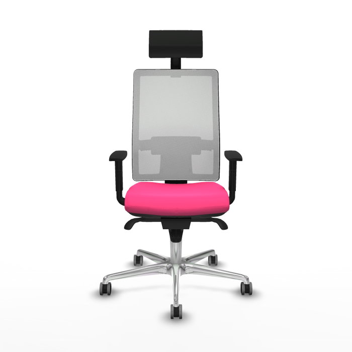 PIQUERAS Y CRESPO Silla de oficina Horna Rosa y Blanco con Mecanismo Sincro PIQUERAS Y CRESPO Silla de oficina Horna Rosa y Blanco con Mecanismo Sincro
