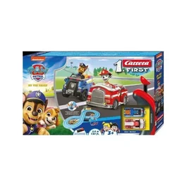 Carrera Pista de Carrera Paw Patrol On the Track Incluye 2 Coches Chase y Marshall, 2,4 Metros