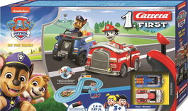 Carrera Pista de Carrera Paw Patrol On the Track Incluye 2 Coches Chase y Marshall, 2,4 Metros