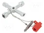 WIHA Llave de armarios de control 76mm