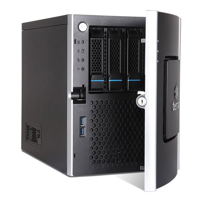 Terra 1100373 TERRA MINISERVER G6 Servidor Intel Xeon E-2434 3.4GHz, 32GB DDR5 ECC RAM, 1.92TB SSD (2x960GB SATA), Torre Mini, 2xGbE, Fuente 450W