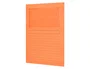 Q-connect Subcarpeta de Cartulina DIN A4 Naranja con Ventana Transparente, 120 g/m², Certificado Blue Angel