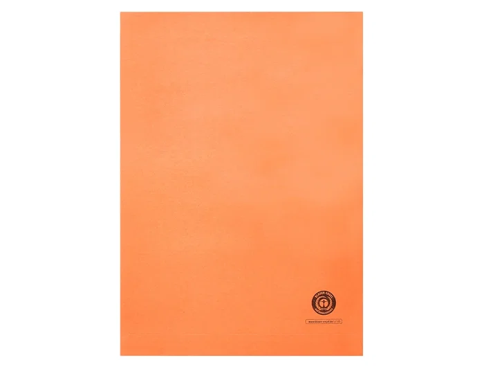 Q-connect Subcarpeta de Cartulina DIN A4 Naranja con Ventana Transparente, 120 g/m², Certificado Blue Angel