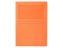 Q-connect Subcarpeta de Cartulina DIN A4 Naranja con Ventana Transparente, 120 g/m², Certificado Blue Angel