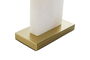 DKD Home Decor Lámpara Sobremesa Blanco Dorado 25 x 76 x 38 cm Marmol Metal