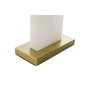 DKD Home Decor Lámpara de Sobremesa de Mármol y Metal Blanco y Dorado 38x25x76 cm