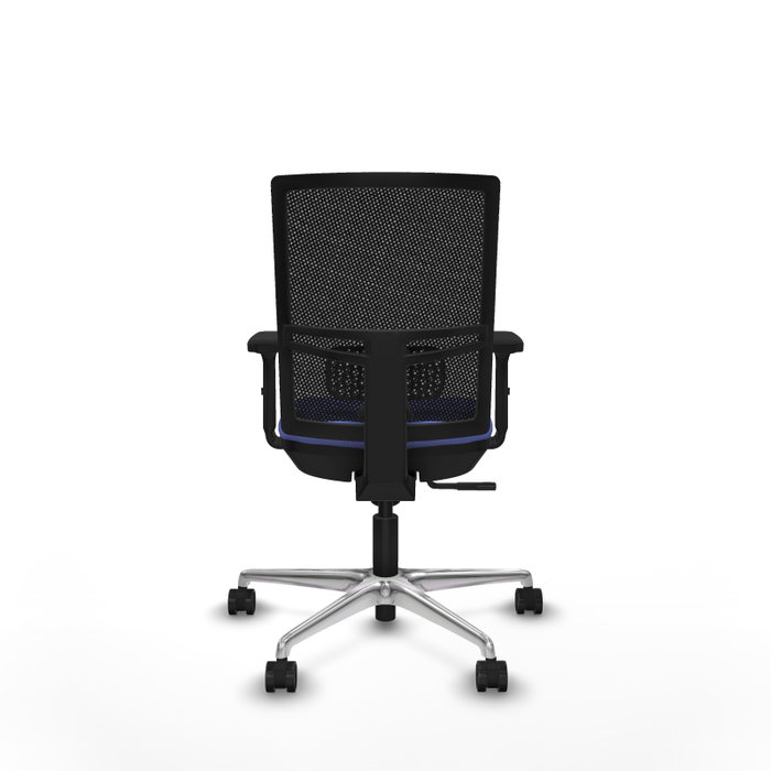 PIQUERAS Y CRESPO Silla de oficina Yunquera con mecanismo Sincro, Azul claro y Negro