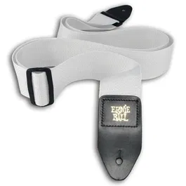 Ernieball Correa de Guitarra/Bajo de Polipropileno Blanca