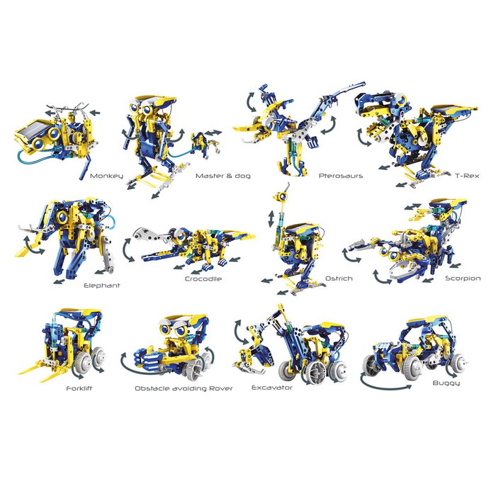 Deqube Kit 12 en 1 Construcciones Energía Solar e Hidráulica para Niños +8 Años