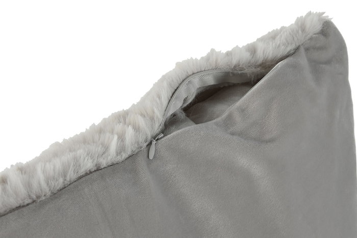 DKD Home Decor Cojín Poliéster Gris Claro 45x8x45 cm
