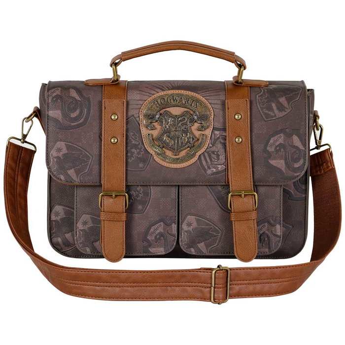 Harry Potter Bolso Satchel Grande Pride Marrón 27x35.5x12cm 11L PVC Bandolera Harry Potter Bolso Satchel Grande Pride Marrón 27x35.5x12cm 11L PVC Bandolera