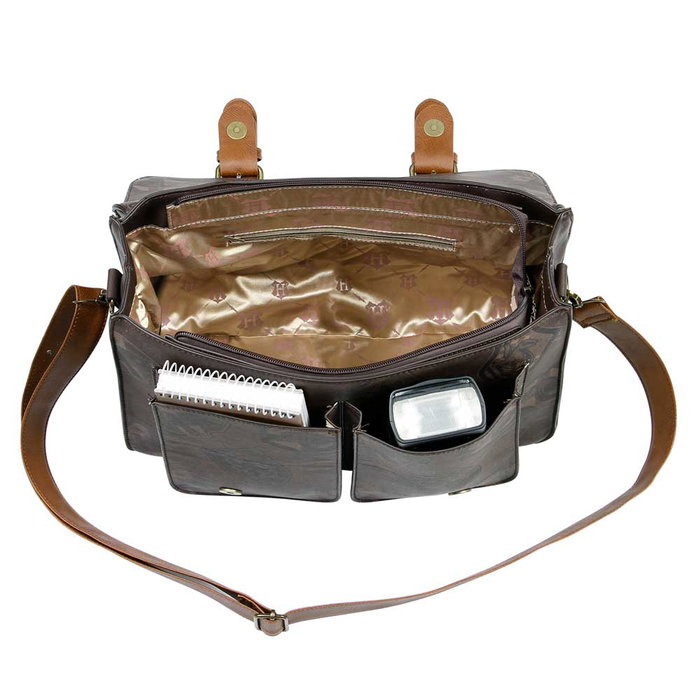 Harry Potter Bolso Satchel Grande Pride Marrón 27x35.5x12cm 11L PVC Bandolera Harry Potter Bolso Satchel Grande Pride Marrón 27x35.5x12cm 11L PVC Bandolera