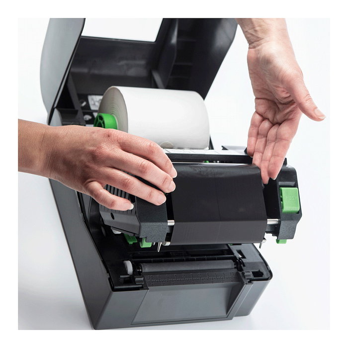 Brother TD-4520TN Impresora de Etiquetas Industrial, Térmica Directa/Transferencia, 300x300 DPI, 127 mm/s, Negro, 64 MB, Ethernet, USB, Incluye Rollo