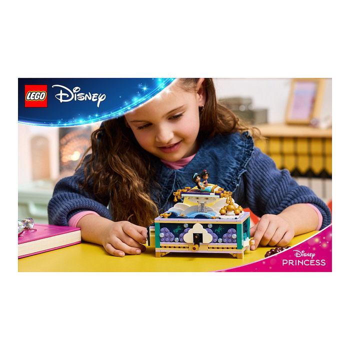 LEGO Disney Princess Joyero de Jasmine, Set de Construcción con 458 Piezas
