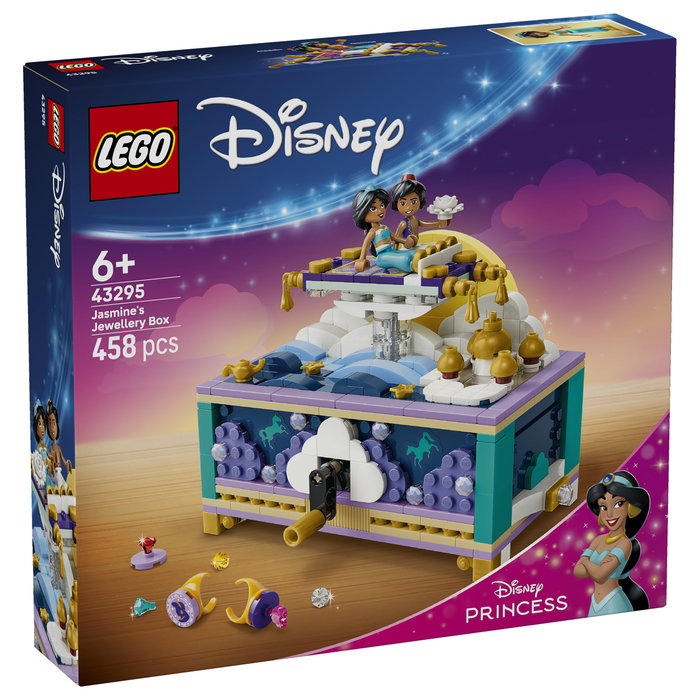 LEGO Disney Princess Joyero de Jasmine, Set de Construcción con 458 Piezas