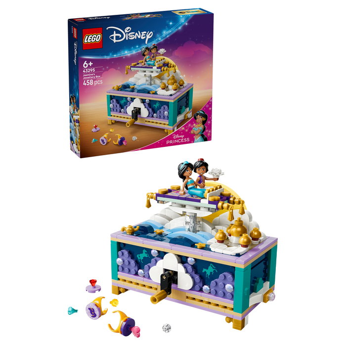 LEGO Disney Princess Joyero de Jasmine, Set de Construcción con 458 Piezas