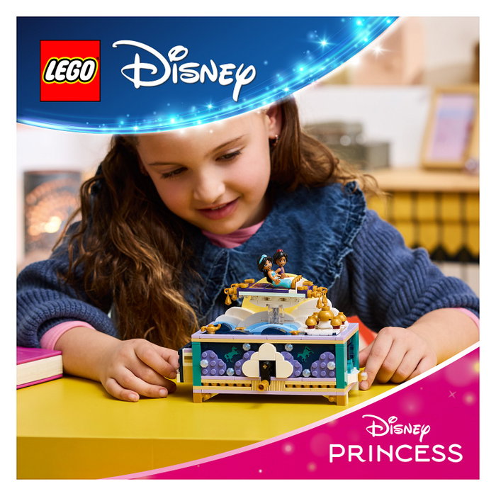LEGO Disney Princess Joyero de Jasmine, Set de Construcción con 458 Piezas