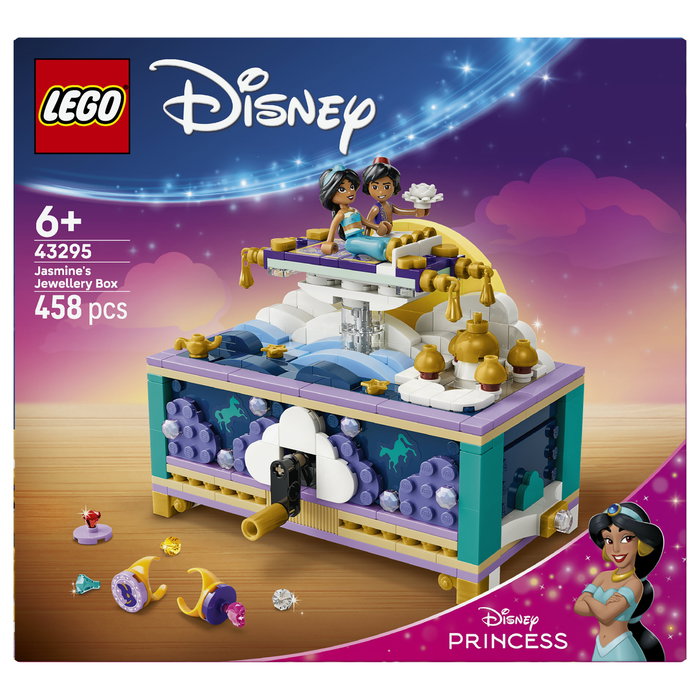 LEGO Disney Princess Joyero de Jasmine, Set de Construcción con 458 Piezas