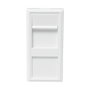 LogiLink Inserción modular para placa frontal francesa 22.5*45 mm, blanco