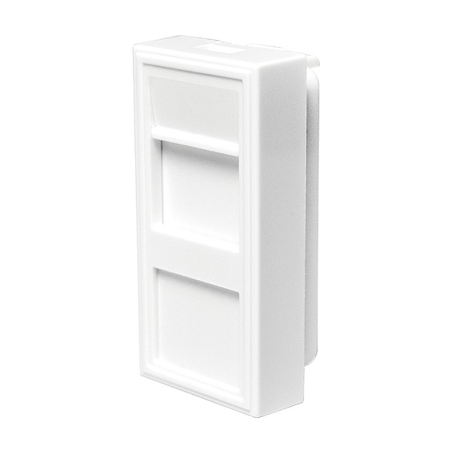 LogiLink Inserción modular para placa frontal francesa 22.5*45 mm, blanco