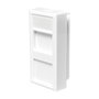 LogiLink Inserción modular para placa frontal francesa 22.5*45 mm, blanco
