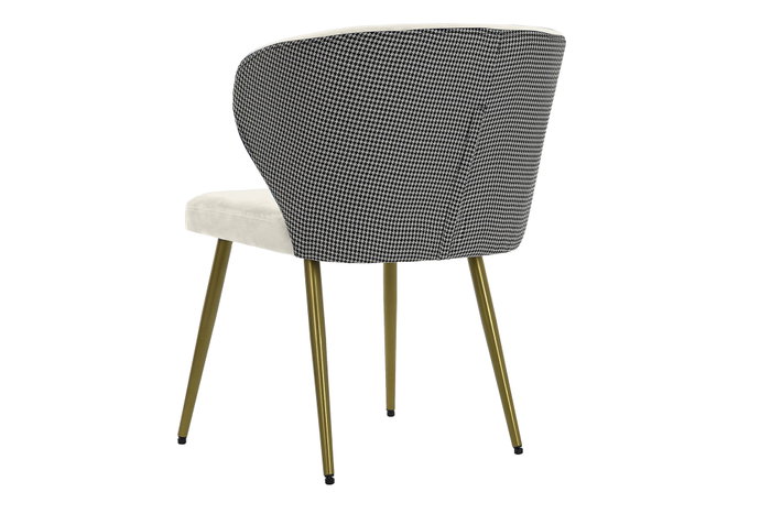 DKD Home Decor Silla de Poliéster y Metal Blanco