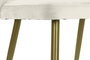 DKD Home Decor Silla de Poliéster y Metal Blanco