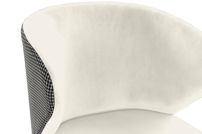 DKD Home Decor Silla de Poliéster y Metal Blanco