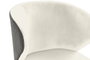 DKD Home Decor Silla de Poliéster y Metal Blanco