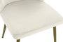 DKD Home Decor Silla de Poliéster y Metal Blanco