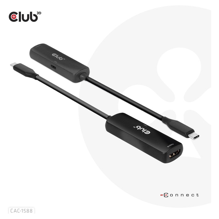 Club 3D CAC-1588 Adaptador USB Tipo C a HDMI 2.1 8K60Hz 4K120Hz HDR10+ Club 3D CAC-1588 Adaptador USB Tipo C a HDMI 2.1 8K60Hz 4K120Hz HDR10+