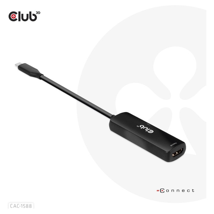 Club 3D CAC-1588 Adaptador USB Tipo C a HDMI 2.1 8K60Hz 4K120Hz HDR10+ Club 3D CAC-1588 Adaptador USB Tipo C a HDMI 2.1 8K60Hz 4K120Hz HDR10+