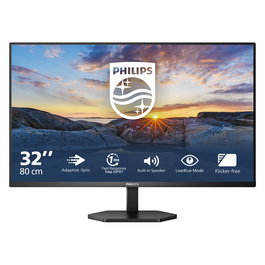 Philips 32E1N3100LA Monitor LCD 31.5 Pulgadas (80 cm) Full HD 1920x1080, 75 Hz, 1 ms, VA, Negro, Serie 3000, con Altavoces, HDMI y VGA