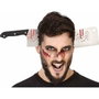Diadema Accesorio de Disfraz Hacha Sangrienta Simula Cuchillo en la Cabeza para Adulto Halloween Zombie Terror Fiesta