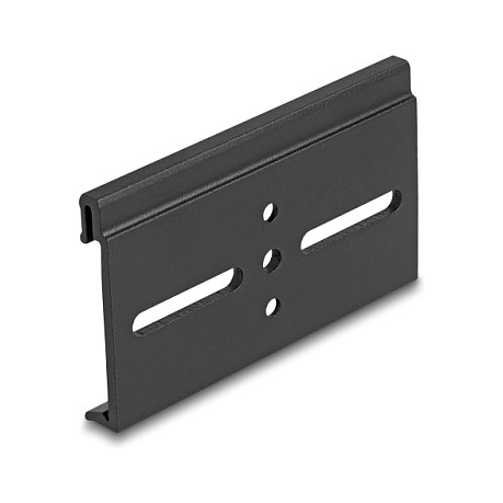 DeLOCK 67147 Clip de Montaje de Aluminio para Riel DIN 80 x 47.8 mm Negro DeLOCK 67147 Clip de Montaje de Aluminio para Riel DIN 80 x 47.8 mm Negro