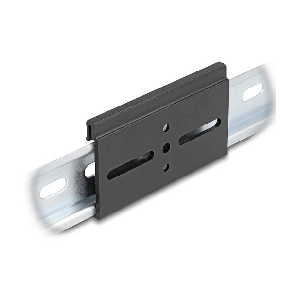DeLOCK 67147 Clip de Montaje de Aluminio para Riel DIN 80 x 47.8 mm Negro DeLOCK 67147 Clip de Montaje de Aluminio para Riel DIN 80 x 47.8 mm Negro