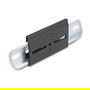 DeLOCK 67147 Clip de Montaje de Aluminio para Riel DIN 80 x 47.8 mm Negro