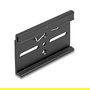 DeLOCK 67147 Clip de Montaje de Aluminio para Riel DIN 80 x 47.8 mm Negro